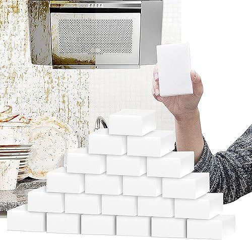 Paquete de 50/100 borradores de esponja mágica, almohadillas de espuma de esponja de melamina, esponjas de limpieza multifuncionales para platos de