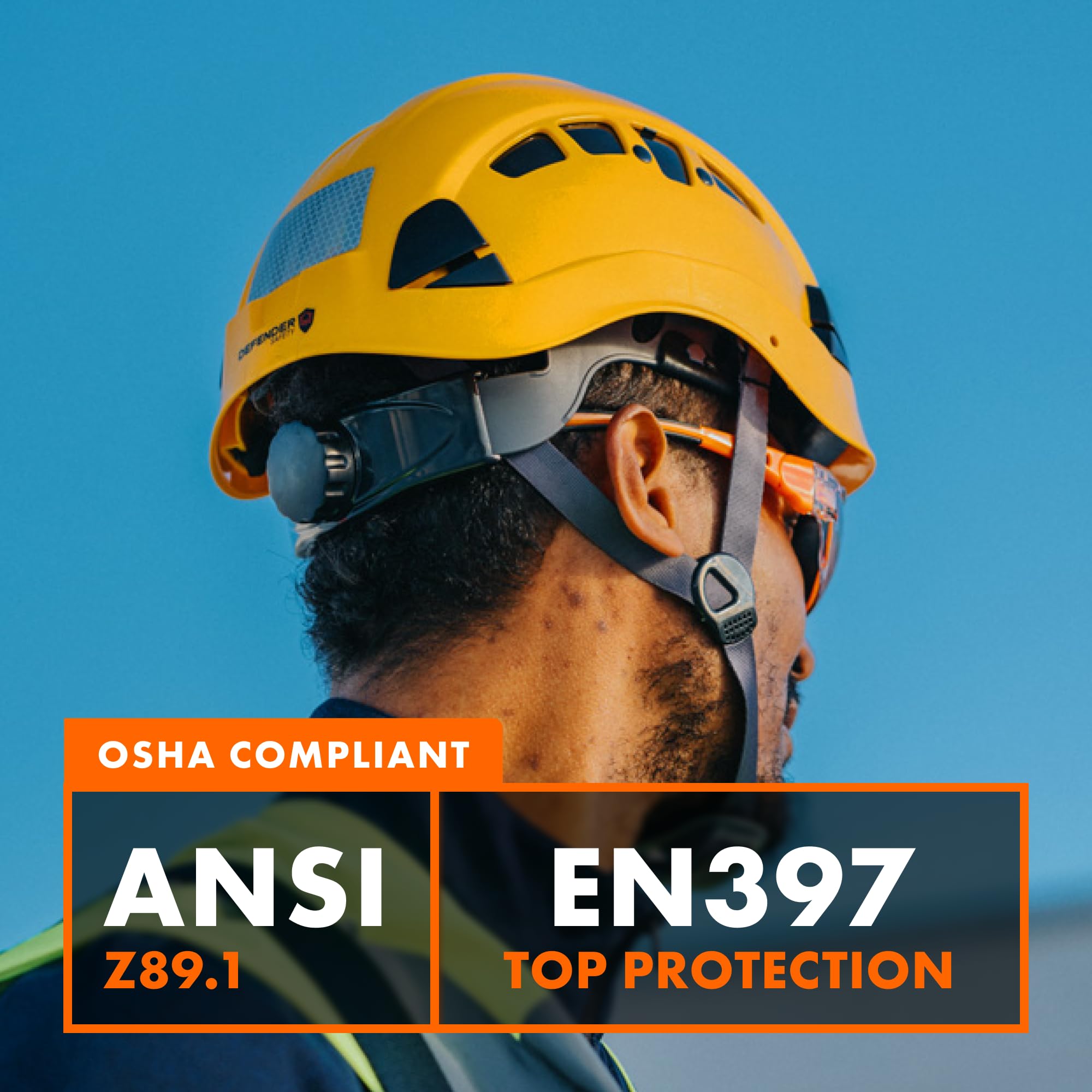 Defender Safety H1 Schutzhelm Schutzhelm mit Visier ANSI Z89.1