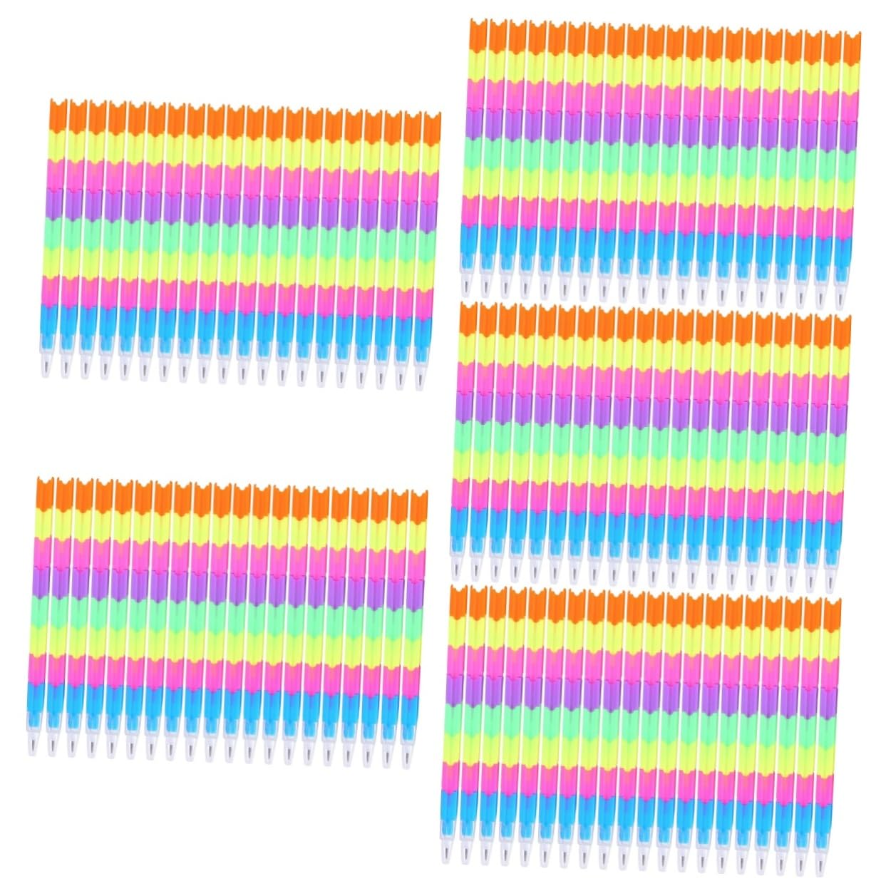 5 Sätze Multifunktionale Pack Buntstifte Für Ergonomische Tragbare Farbenfrohe Schreibgeräte Für Kreative Aktivitäten Und Lernspaß Ohne Anspitzen 20 Stück * 5