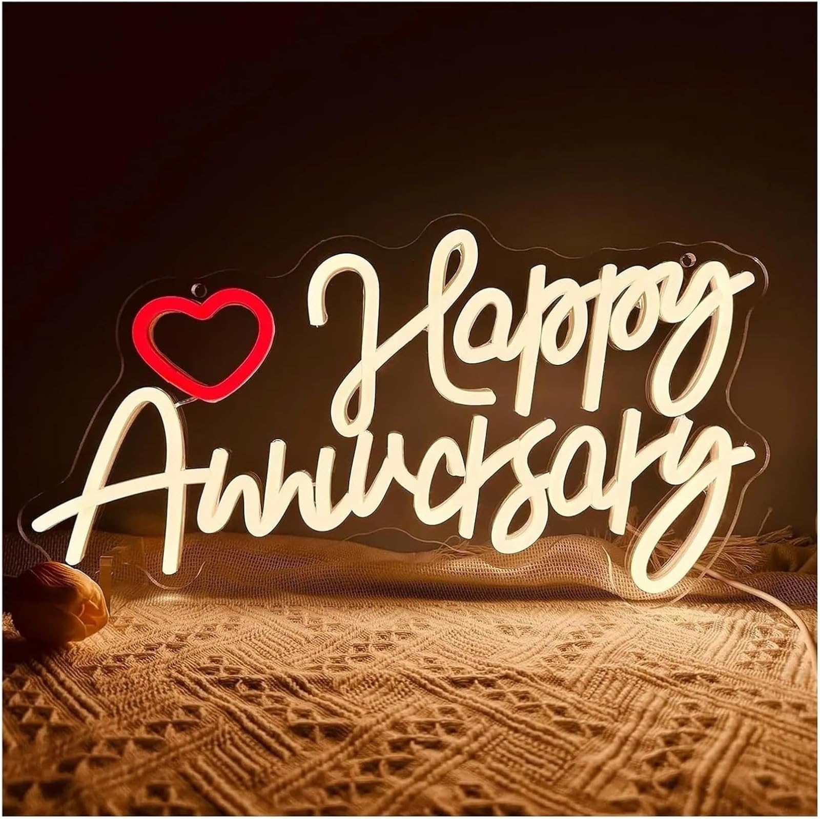Zynther Neon lamp for neon lamp loanword Happy Anniversary for Signs