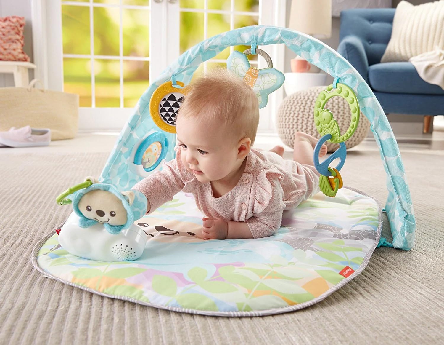 Fisher-Price Palestrina Musicale degli Orsetti con Arco Colorato, 5 Giocattoli Agganciabili, Musica e Suoni, per Neonati da 0+ Mesi, DYW46