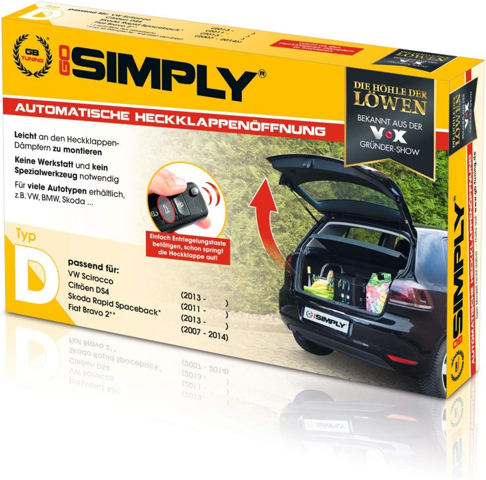 Go Simply gas spring for car boot