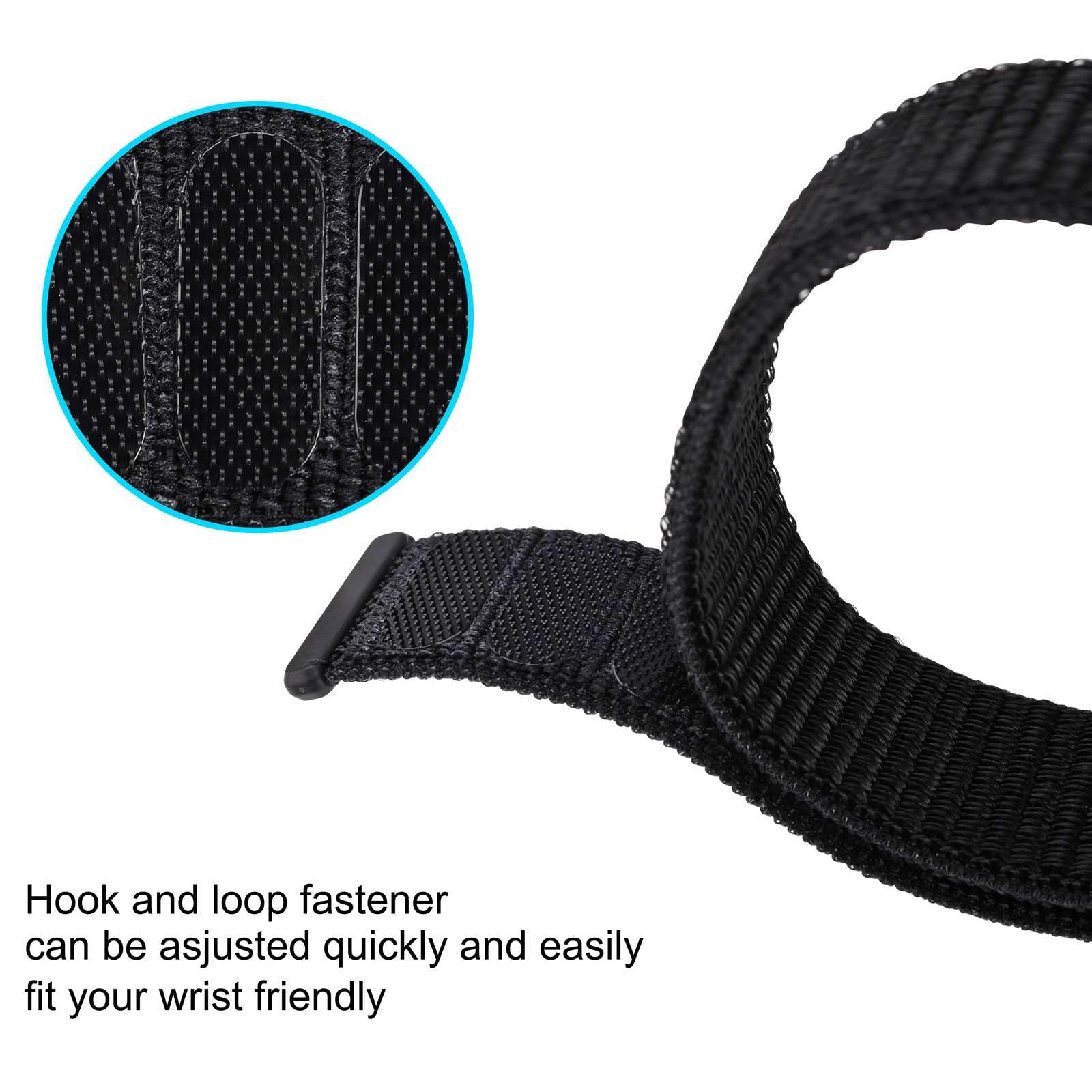 ANNEFIT Nylonowe paski do zegarków sportowych, 2 opakowania szybkiego odpinania, regulowany pasek zastępczy 16 mm, 18 mm, 19 mm, 20 mm, 21 mm, 22 mm, 24 mm