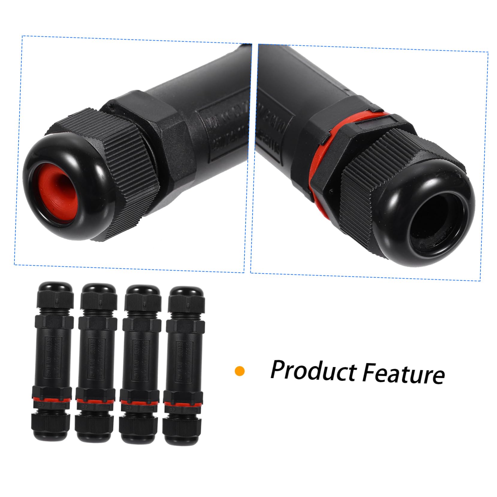 ULTECHNOVO 12piezas Conector Eléctrico De Para Luces Led y Conexiones Exteriores Paquete