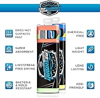 Vista 6 de CarX Toalla de gamuza de 17 x 13.5 pulgadas, súper absorbente y sin arañazos