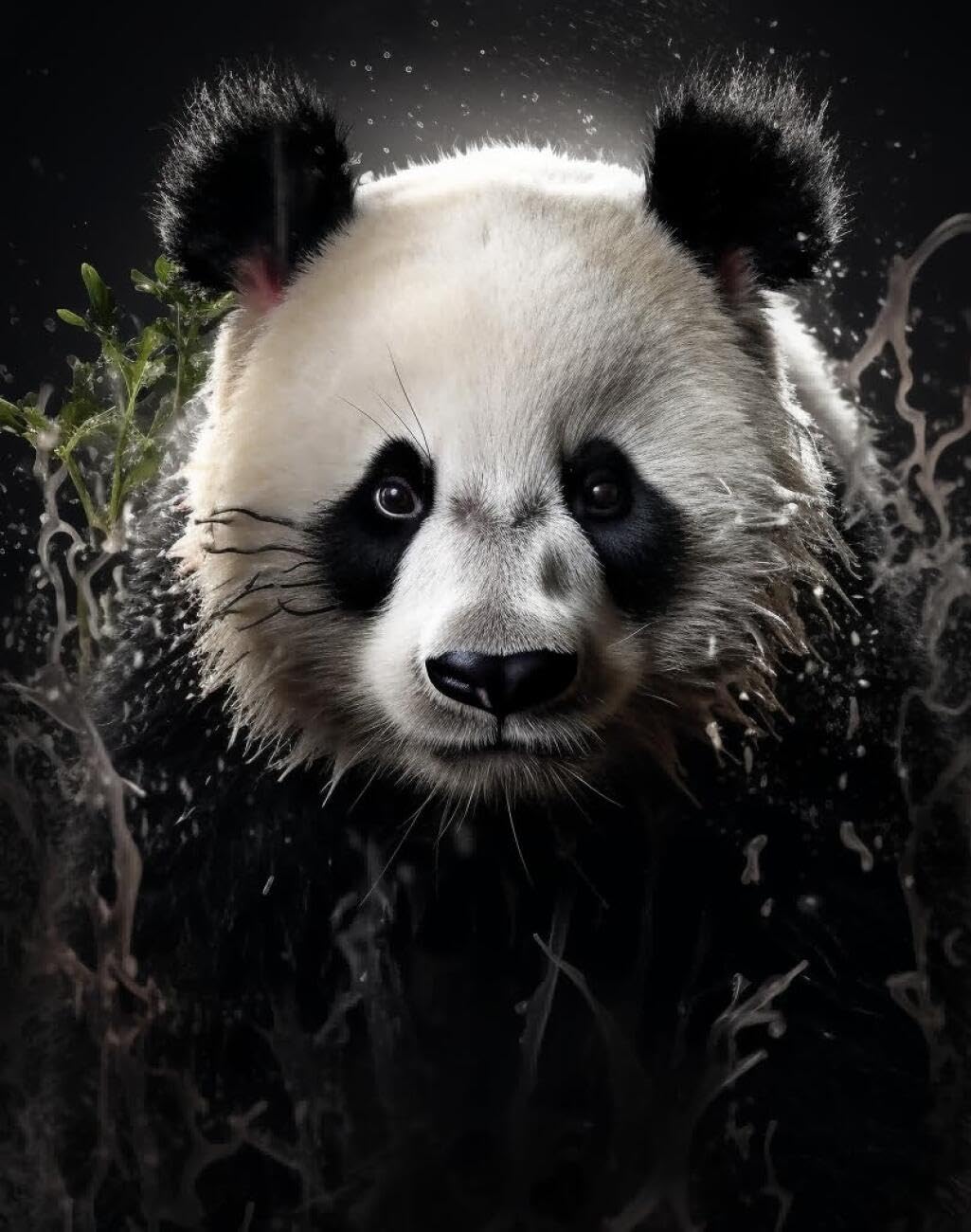 AxiangziK DIY Embroidery Kits Fantasy Panda 11CT 60x80cm