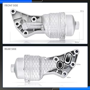 26300-3LAA0 Upgrade Aluminum Oil Filter Complete Assembly Kit Fit for Hyundai Palisade 2020-2024 Genesis G80 2017-20 for Kia Telluride 2020-2024 for Kia Sorento Cadenza Sedona 2017-21,OEM-263003LAA0