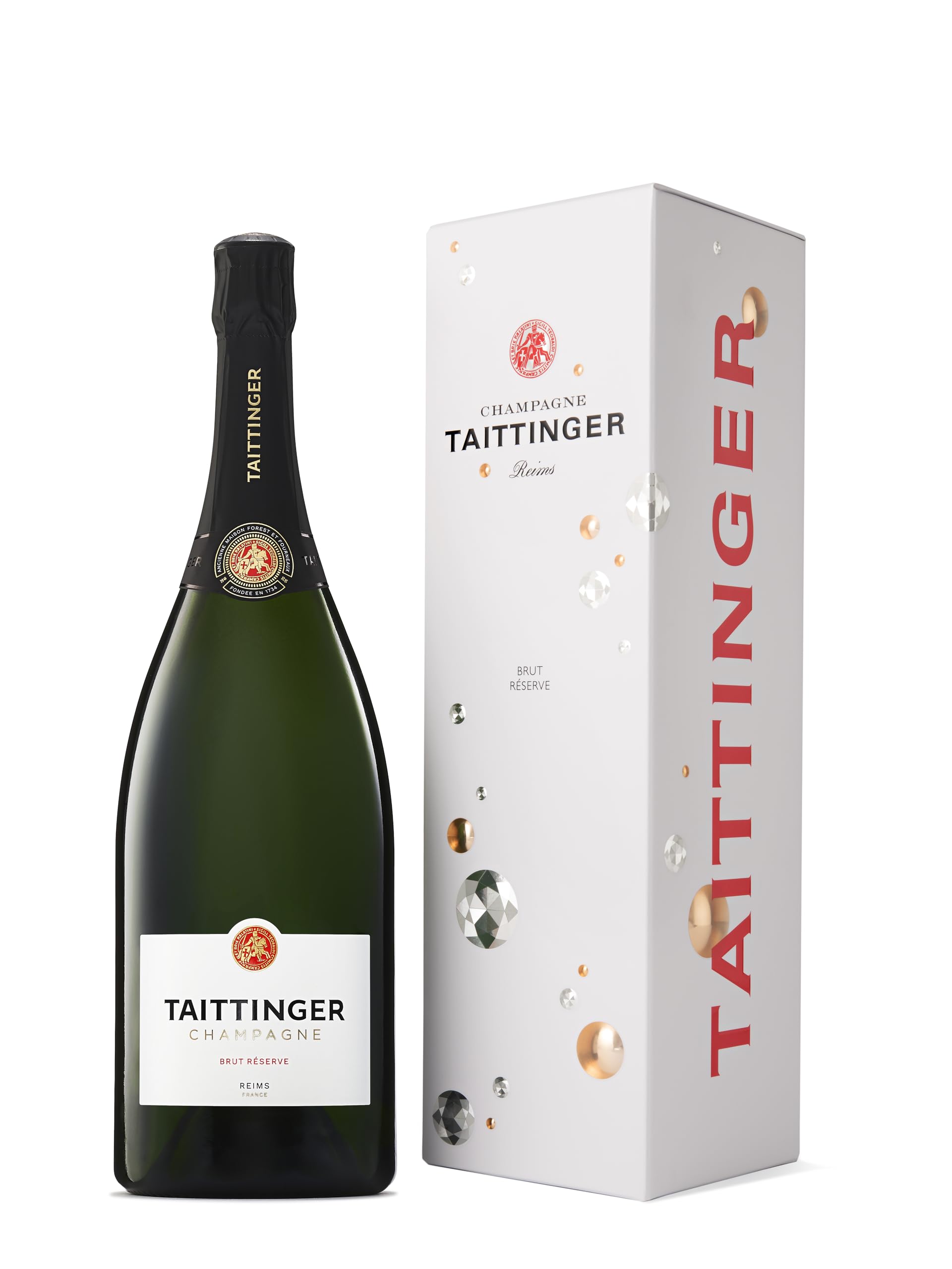 Taittinger Brut Réserve Non Vintage Champagne Magnum in Gift Box 150cl