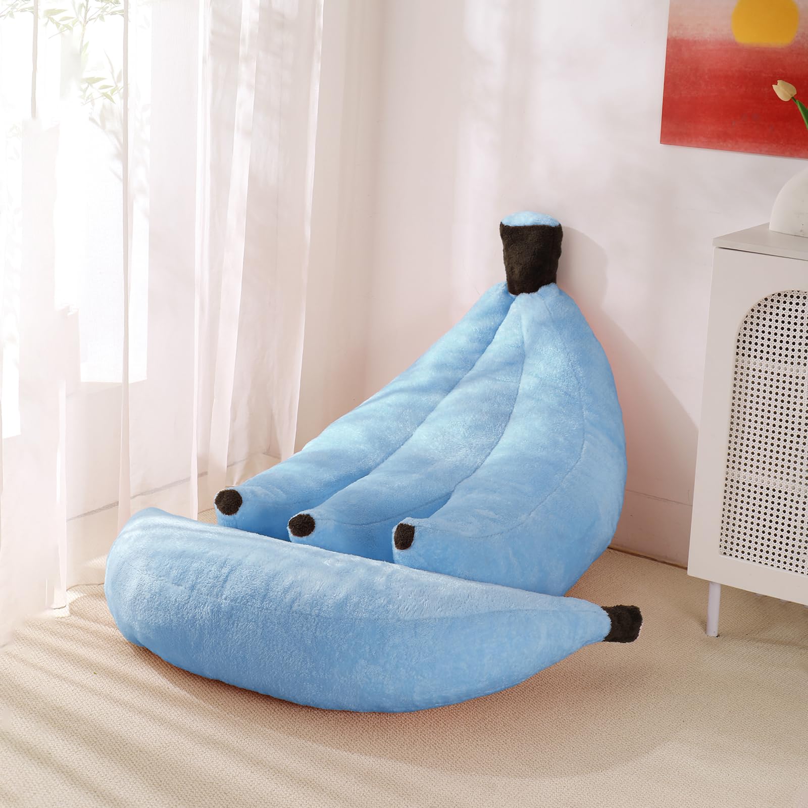 Banana Bean Bag Chair with Ottoman
