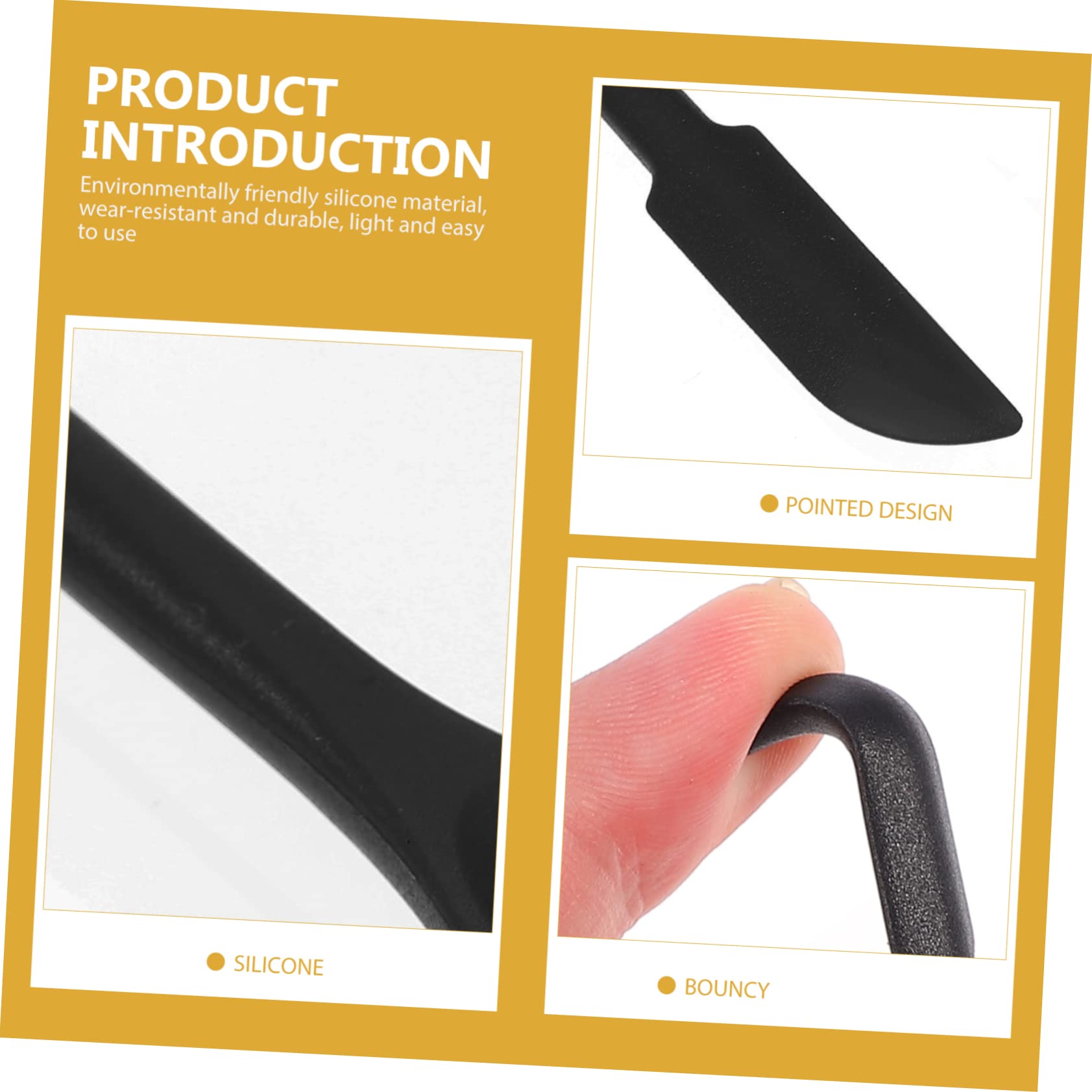 IMIKEYA 24piezas Espátulas De Silicona Para Cocina y Maquillaje De Utensilios De Cocina y Cosméticos Flexibles y Fáciles De Limpiar Para Tarros y Cosméticos