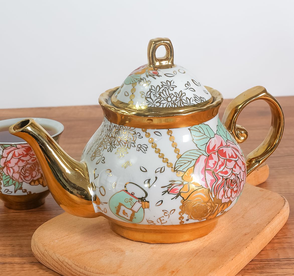 Amazon.com | Classic Vintage British Royal Style Ceramic Teapot