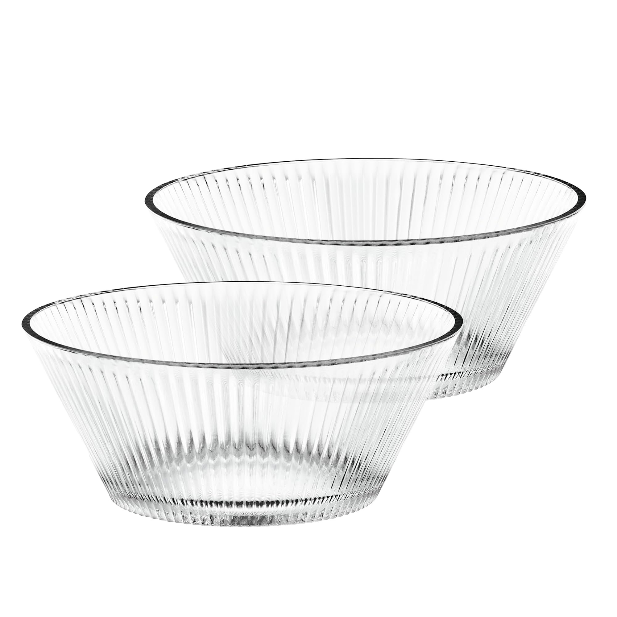 Nachtmann Set of 2 Aperitivo 105576 Snack Bowls 15 cm Diameter Crystal Glass Bowls Dishwasher Safe