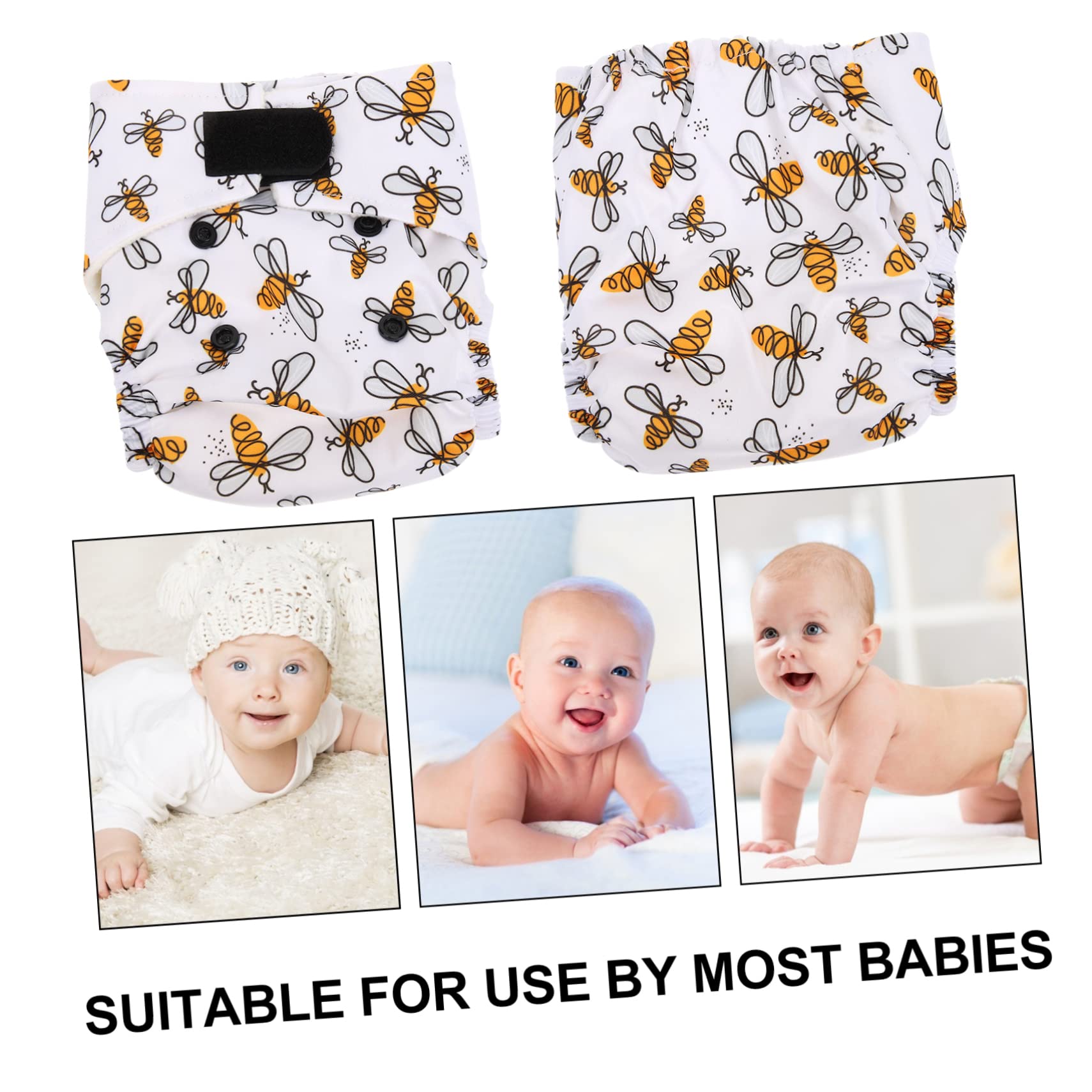 ifundom Lot De 5 Couches Lavables En Coton Réutilisables Pour Bébé Design Élégant Et Confortable