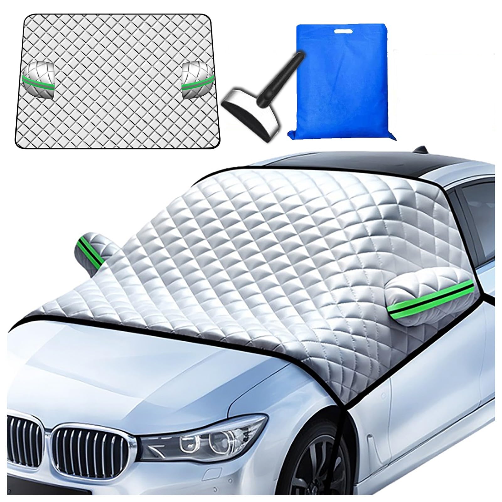 Telo Protettivo per Parabrezza per Lancia Ypsilon (1996-2025),Copri Parabrezza Auto Inverno,Protezione Totale Anti-Gelo,Neve,UV,Adatta Maggior Parte di Auto