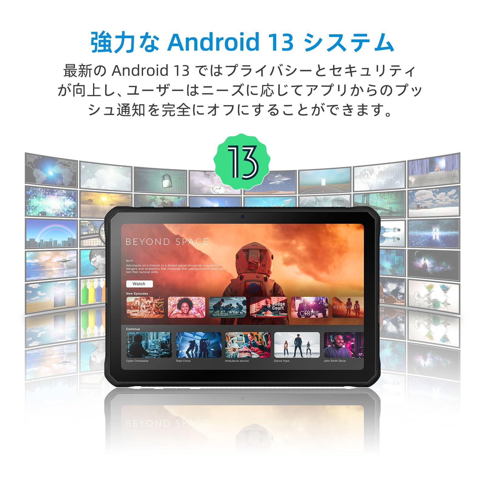 Amazon.co.jp: DOOGEE R10 防水タブレット Android 13 、15GB RAM(8+