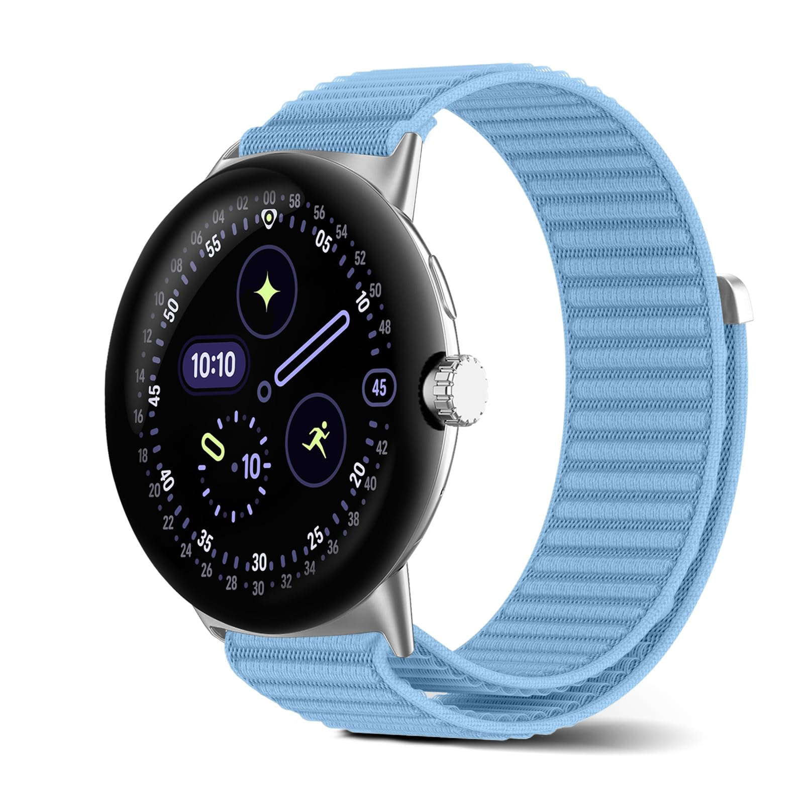 SeGinn Nylon Armband Kompatibel mit Google Pixel Watch 5/4/3/2/1 41mm | Weiches Atmungsaktives Verstellbares Ersatzarmband, Klettverschluss Sport Uhrenarmband für Google Pixel watch 1/2/3/4/5 41mm
