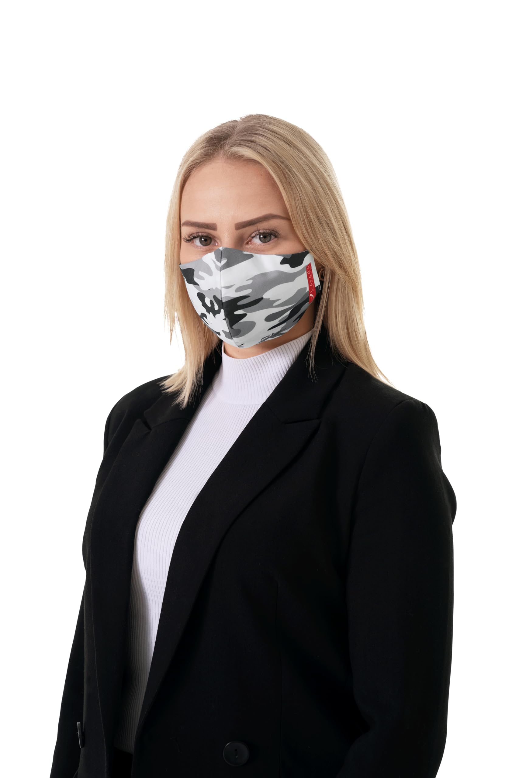 Casada FFP2 zertifizierte Nano-Maske-PRO camouflage ab 5er Set Gesichtsschutz Hygiene Schutzmaske Mehrwegmaske Mundschutz Wiederverwendbar Waschbar