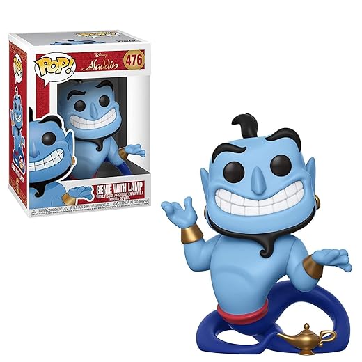 Pop Funko Vinyl: Disney: Aladdin: Genie With Lamp - Genio - Aladdín - Figura De Vinilo Coleccionable - Idea De Regalo- Mercancia Oficial - Juguetes Para Niños Y Adultos - Movies Fans