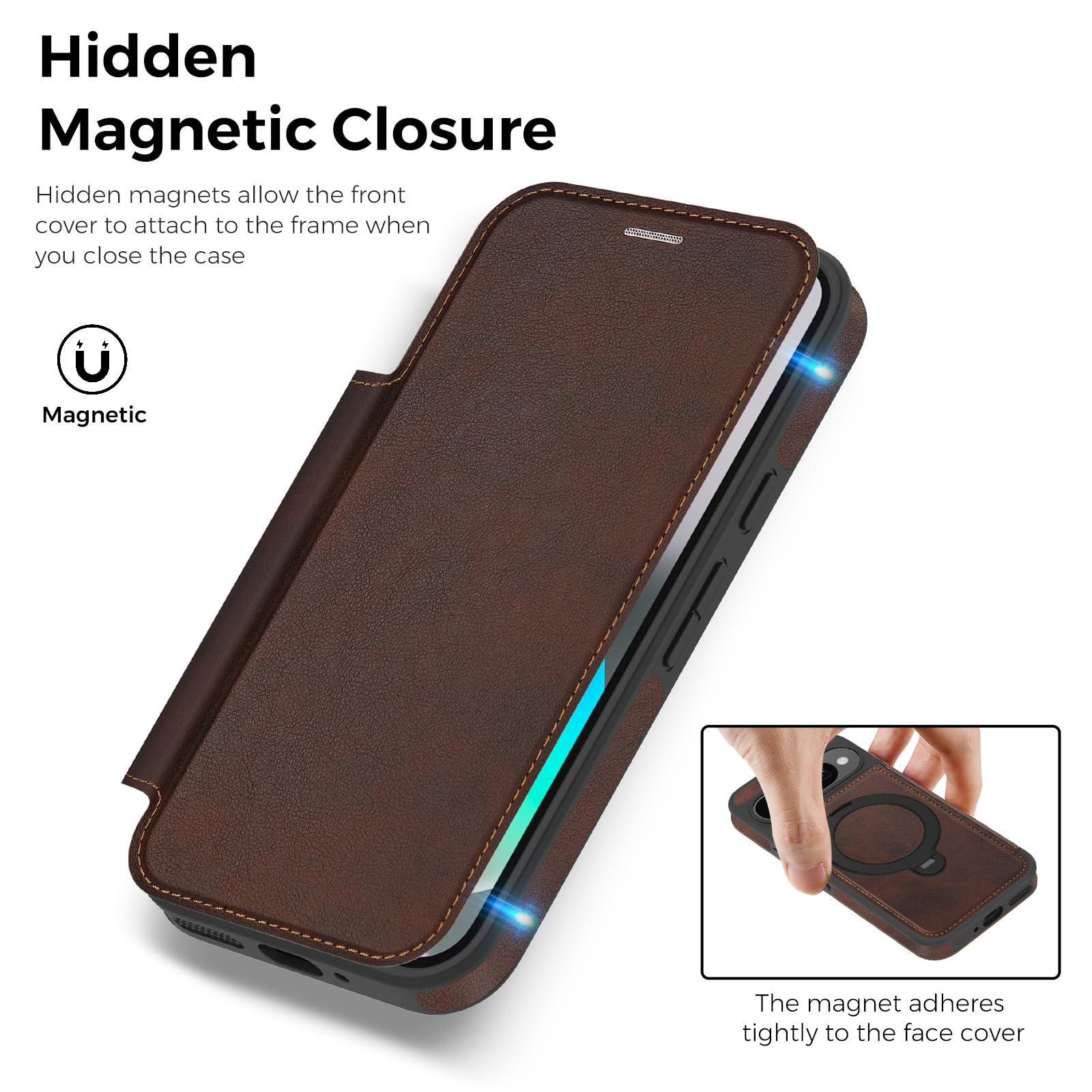 Custodia Per Google Pixel 11 Pro XL/ 11 Pro/ 11, Magnetica Anello Supporto | Portafoglio Flip Cover in Pelle D'epoca Blocco RFID Protezione Completa Caso,Viola,11 Pro