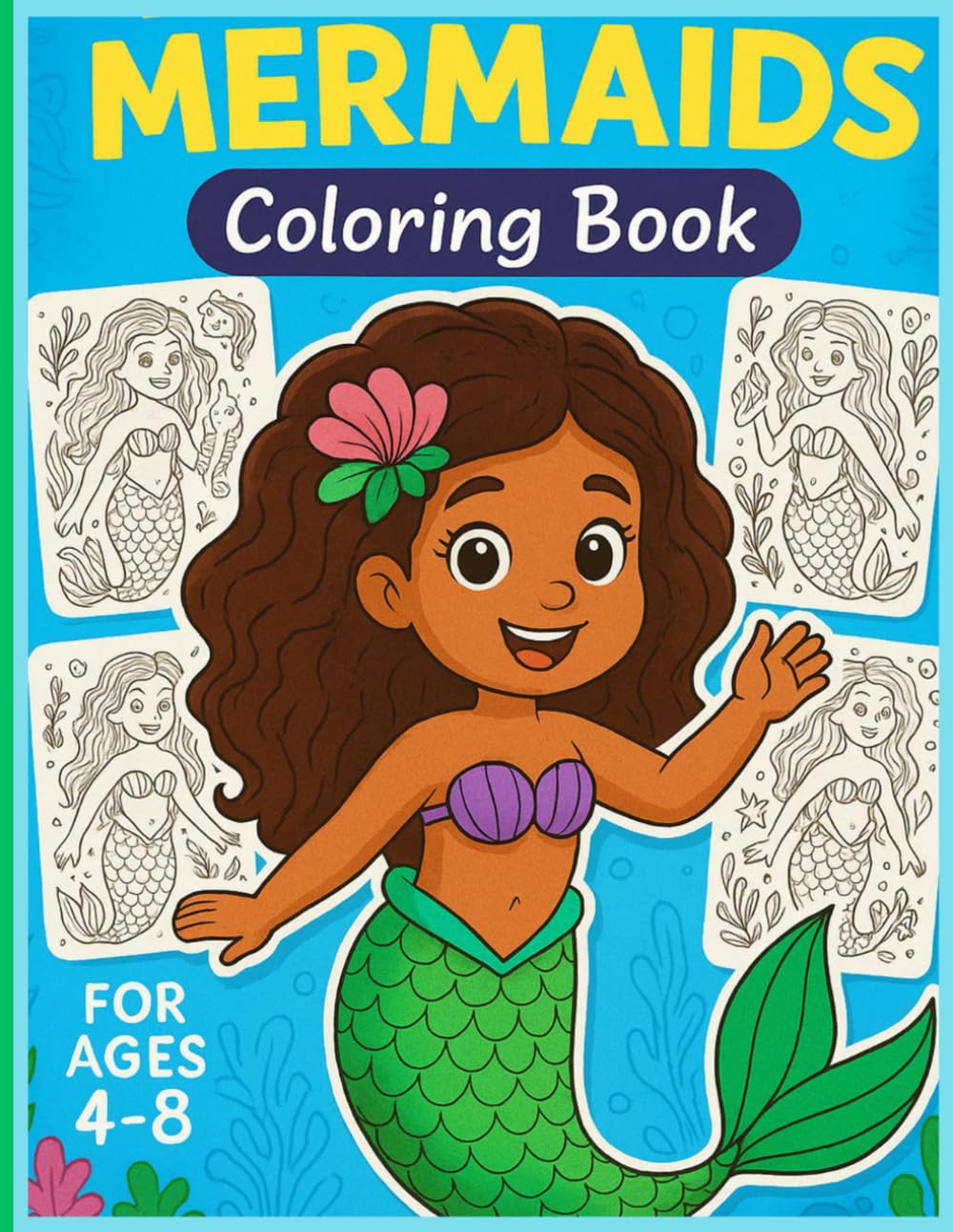 Mermaid Coloring Book: Adorable illustrations for Your Young Mermaid