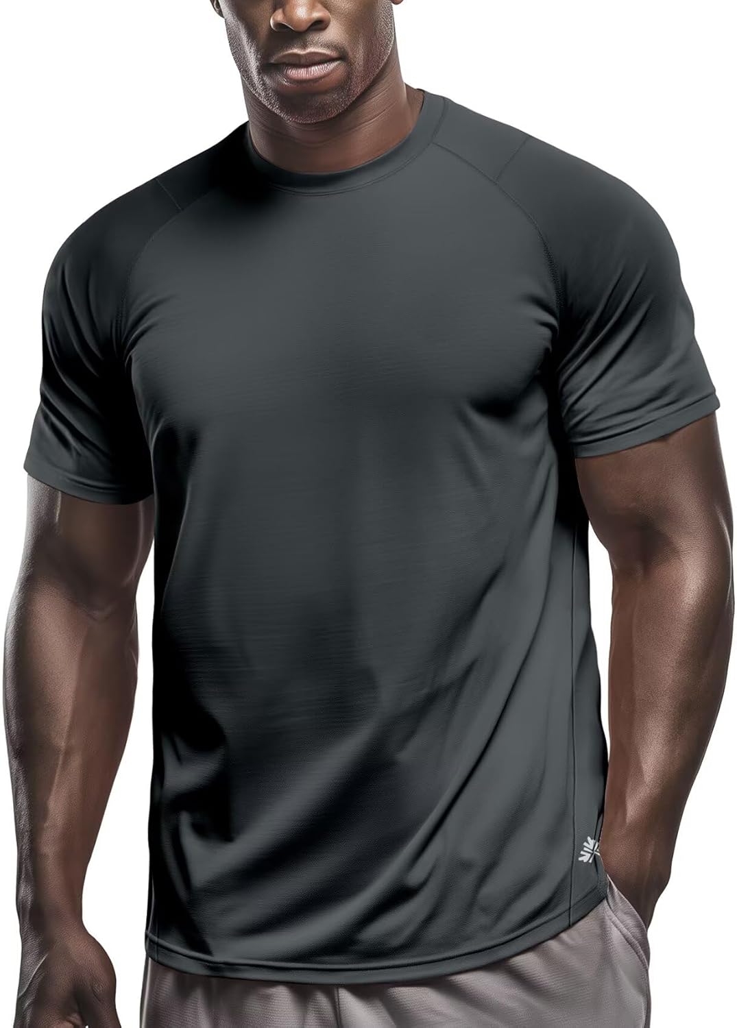 Zengjo Running Shirts for Men Quick Dry Performance T-Shirt Moisture-Wicking Athletic Tee for Gym Workout Training