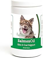 Vista 113 de Healthy Breeds Golden Retriever - Aceite de salmón masticable suave, 90