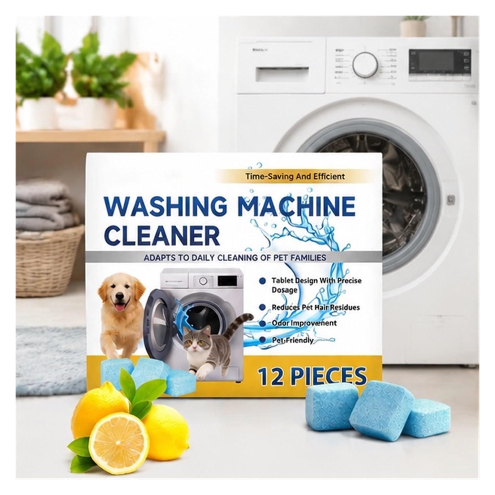 washing machine cleaner tablets Waschmaschinenreiniger zur gründlichen Entkalkung von Familien mit Haustieren