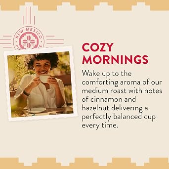 New Mexico Pinon Coffee Naturally Flavored Coffee (Adobe Morning Whole Bean, 2 pound)