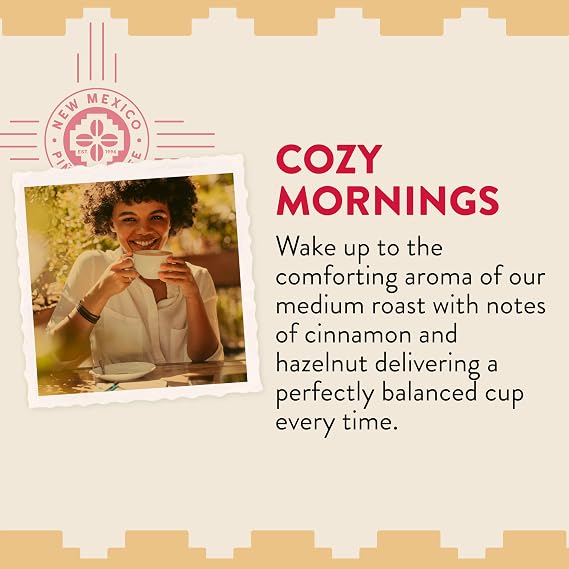 New Mexico Pinon Coffee Naturally Flavored Coffee (Adobe Morning Whole Bean, 2 pound)