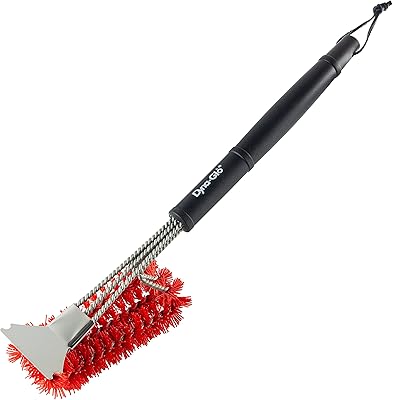 GHP Group DG18GBN-D w Bristles and Stainless Steel Scraper 18