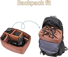 Amazon.com : MOSISO Camera Bag Insert, Soft Padded Insert