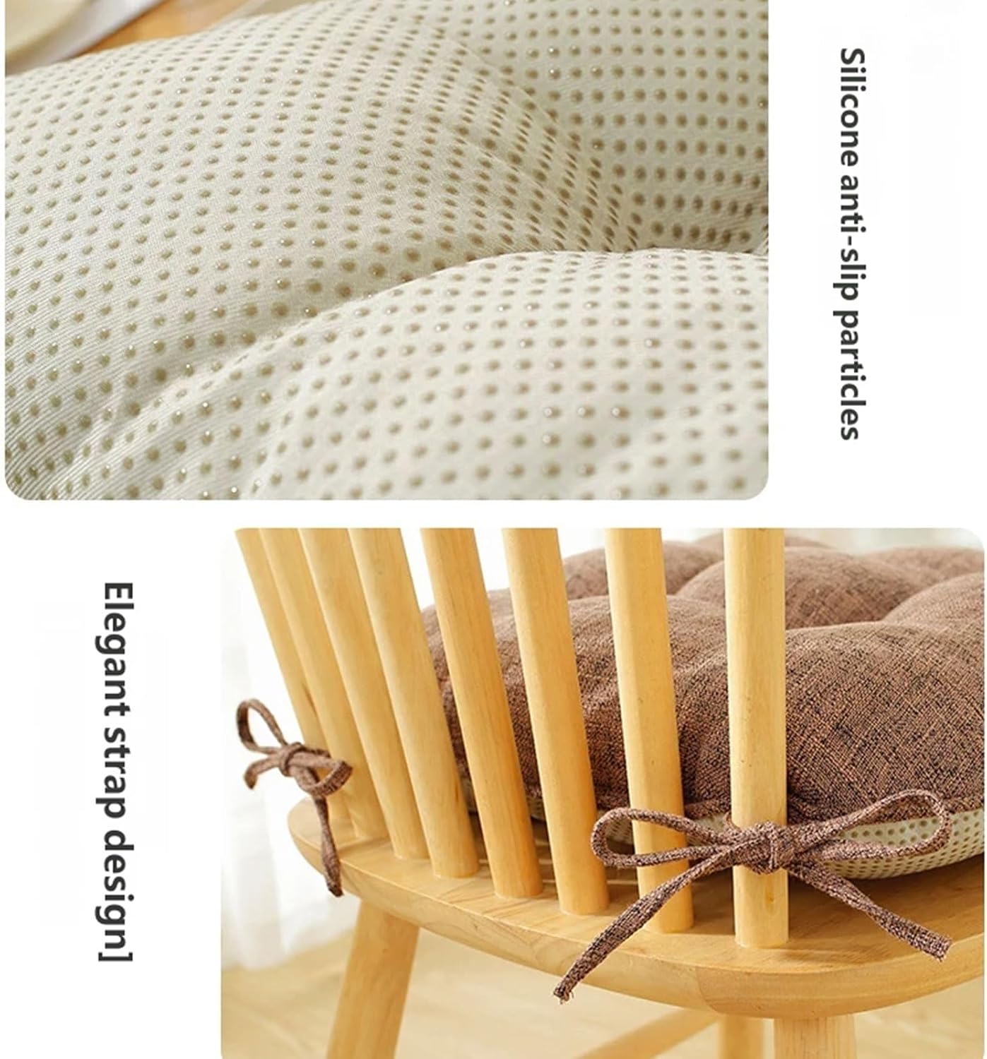 Chair Pads for Everyday Seating, Dark Blue Cotton and