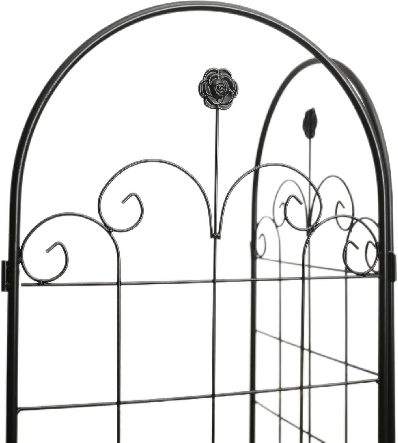 Metal Garden Trellis Panel for Climbing Plants, 19.7" Wide x 70.8" High, BG-Trellis-0036KD