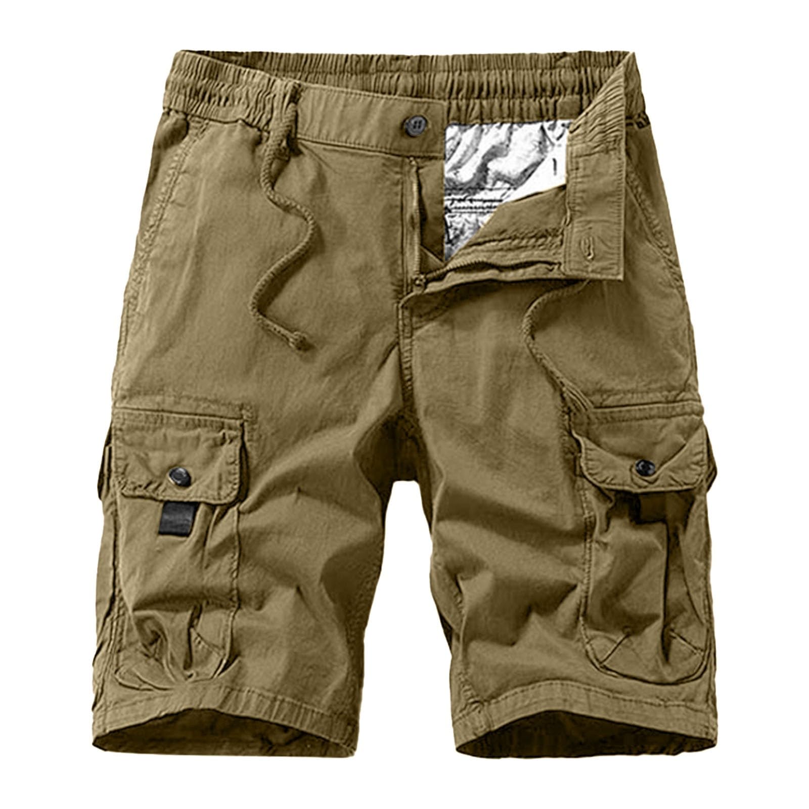 Genérico Ropa para Hombres Pantalones Cortos de Moda para Hombres Tiro Medio para Mayor Comodidad versátil para múltiples Looks Costuras reforzadas para Durabilidad y firmeza