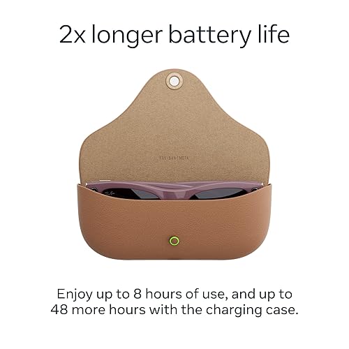 Miniatura 6 de Ray-Ban Meta (Gen 2), Skyler, Shiny Mystic Violet Smart AI Glasses for Men, Women — 2x Battery Life — 3K Ultra HD Resolution — 12 MP Ultra-Wide