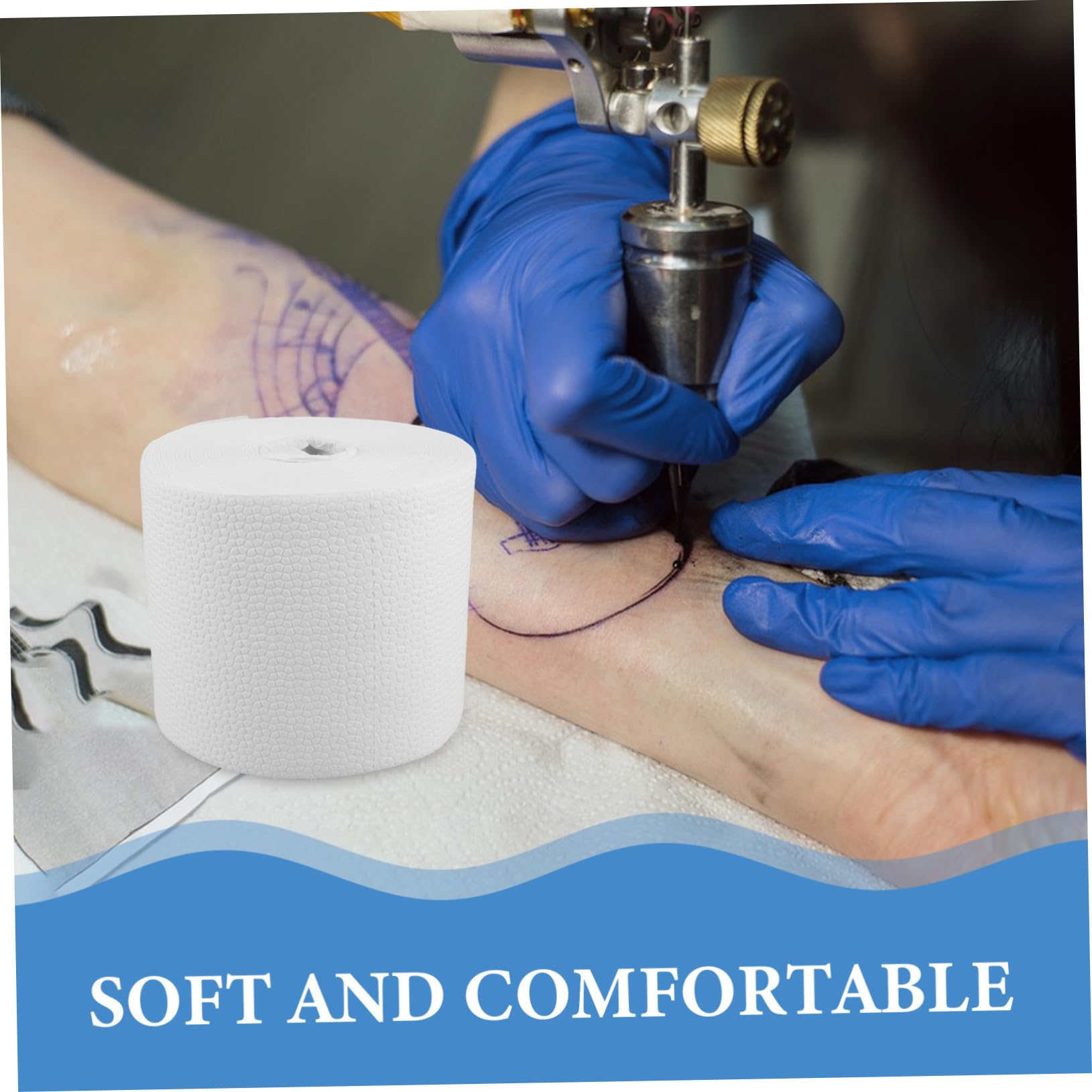 SOLUSTRE 1 Rotolo di Salviette Detergenti per Panni Monouso per Rimozione del Trucco Assorbimento Rapido Tessuto Bianco Facilmente Trasportabili per Cura della Pelle