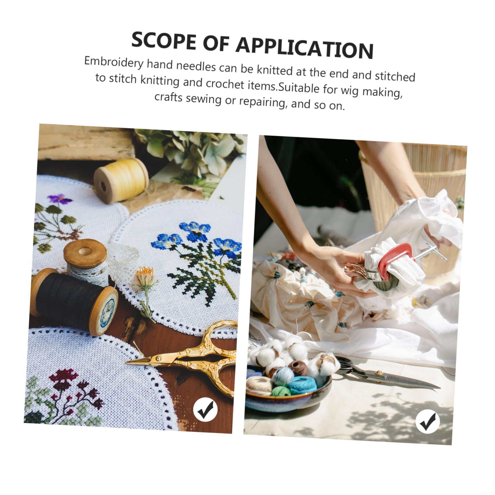 ULDIGI DIY Leather Crafts Needles 40 Pcs Curved Weaving Needles for Knitting c Type Sewing Needles for Leather Work Upholstery