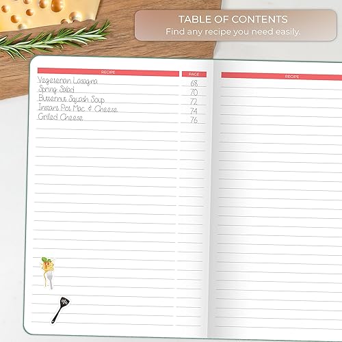 Vista 18 de Clever Fox cuaderno de recetas A5 Gris