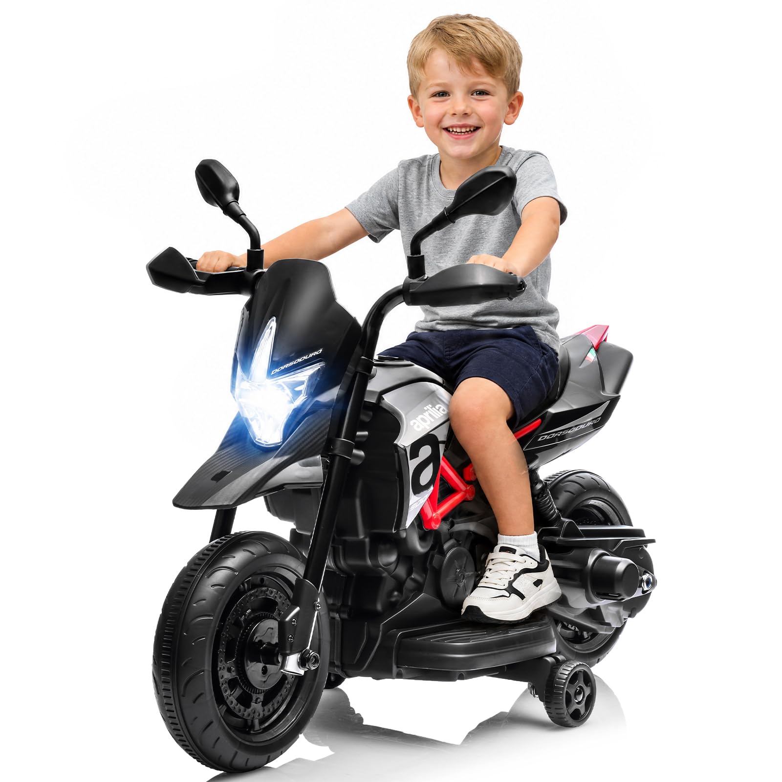 6V Toddler Electric Dirt Bike Motorcycle,Ride on Toy for Kids 3-5