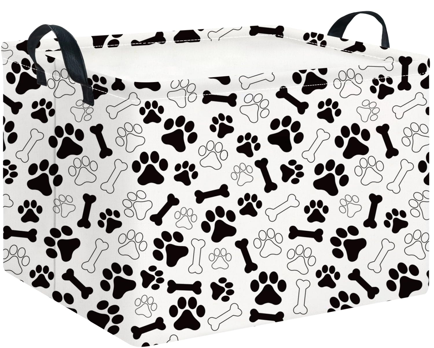 CLOCOR Rectangular Storage Bin, Waterproof Home Organization,Gift Basket(Paw)