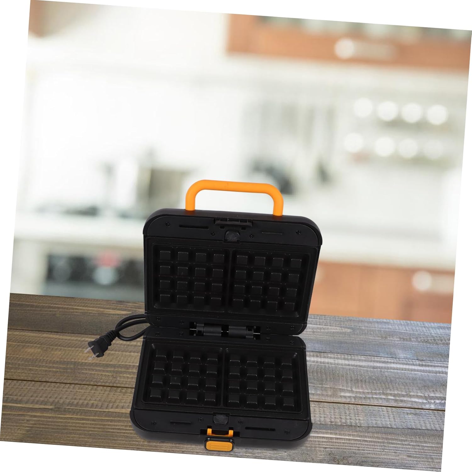 1set Non-stick Waffle Maker and Breakfast Machine Interchangeable Plates Compact Kitchen Sandwich Toaster for Versatile Cooking and Easy Cleaning Us