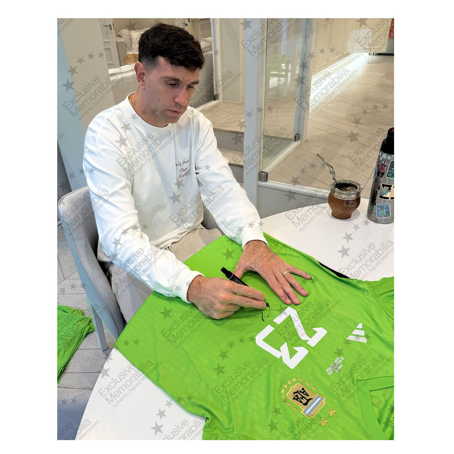 Argentinien-Trikot, signiert von EMI Martinez