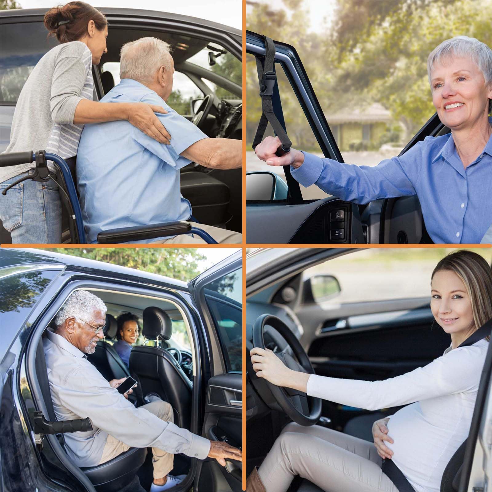 3pcs Mobility Independence Kit: Portable Standing Aid,Car Grab Handle Auto Cane,Adjustable Standing Aid Safety Handle,Liberty Lift Assist Suitable for Elderly, Disabled and Pregnant,Convenient Travel — Amazon image 6