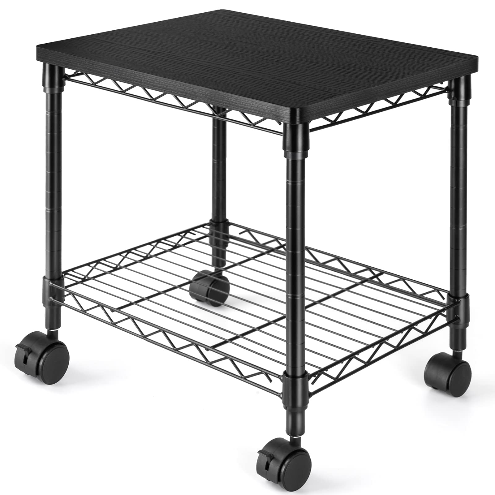 Buy HUANUO Under Desk Printer Stand, 2 Tier Printer Cart for Storage