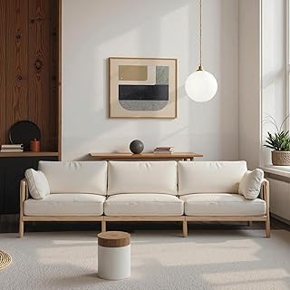 12 Leather Sofa Living Room Ideas with Timeless Style 21 Acanva Modern Vegan Leather Couch, Luxury Living Room Sofa with Aluminum...