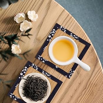 Amazon.com: Zerodeko 4pcs Natural Bamboo Woven Square