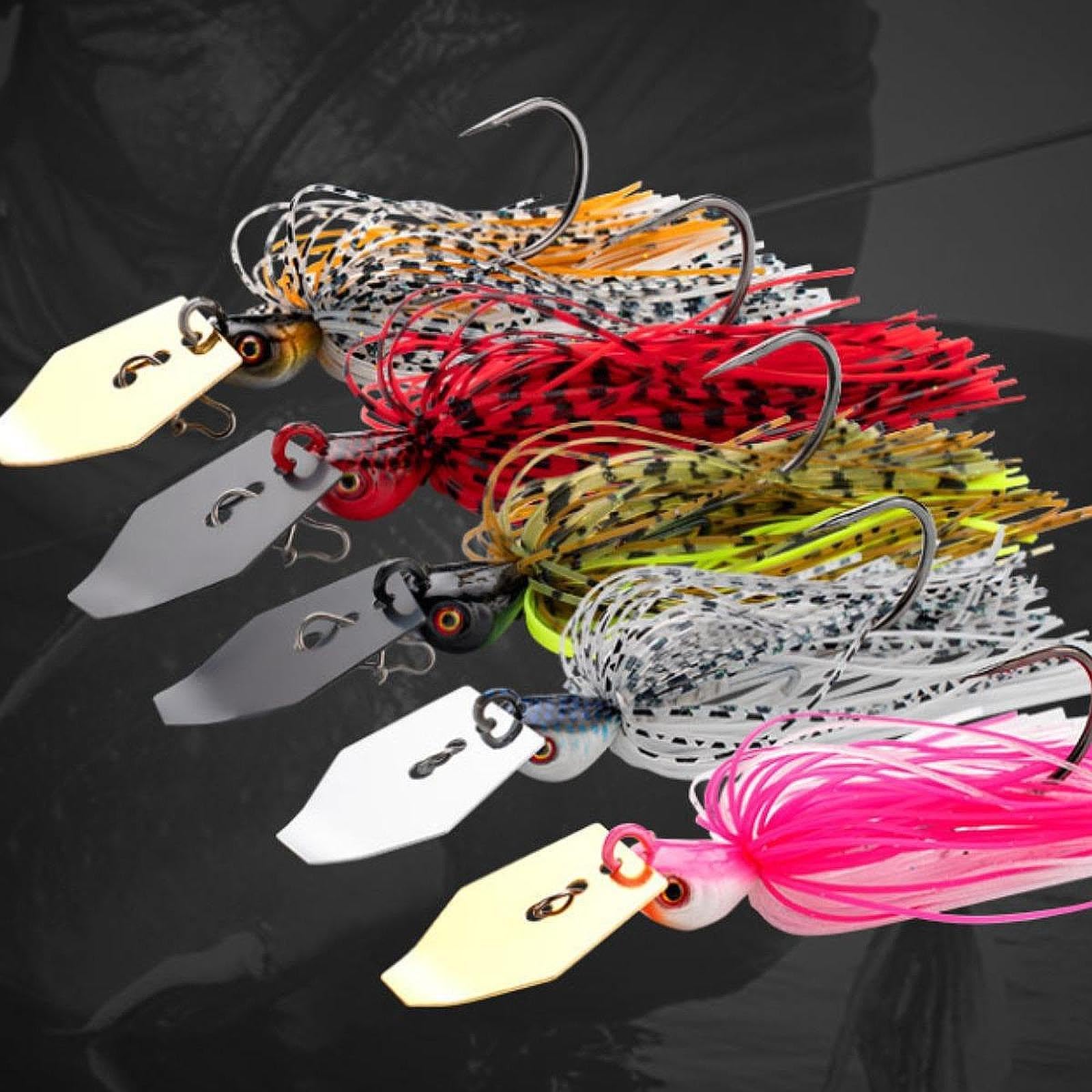 5 Pezzi di Attrezzatura da Pesca Jig Swimbait Jighead con Seppie, Persici Sole E Scorfani
