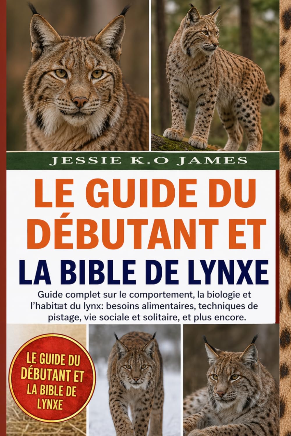 LE GUIDE DU DÉBUTANT ET LA BIBLE DE LYNXE: Guide complet sur le comportement, la biologie et l'habitat du lynx: besoins alimentaires, techniques de pistage, vie sociale et solitaire, et plus encore.