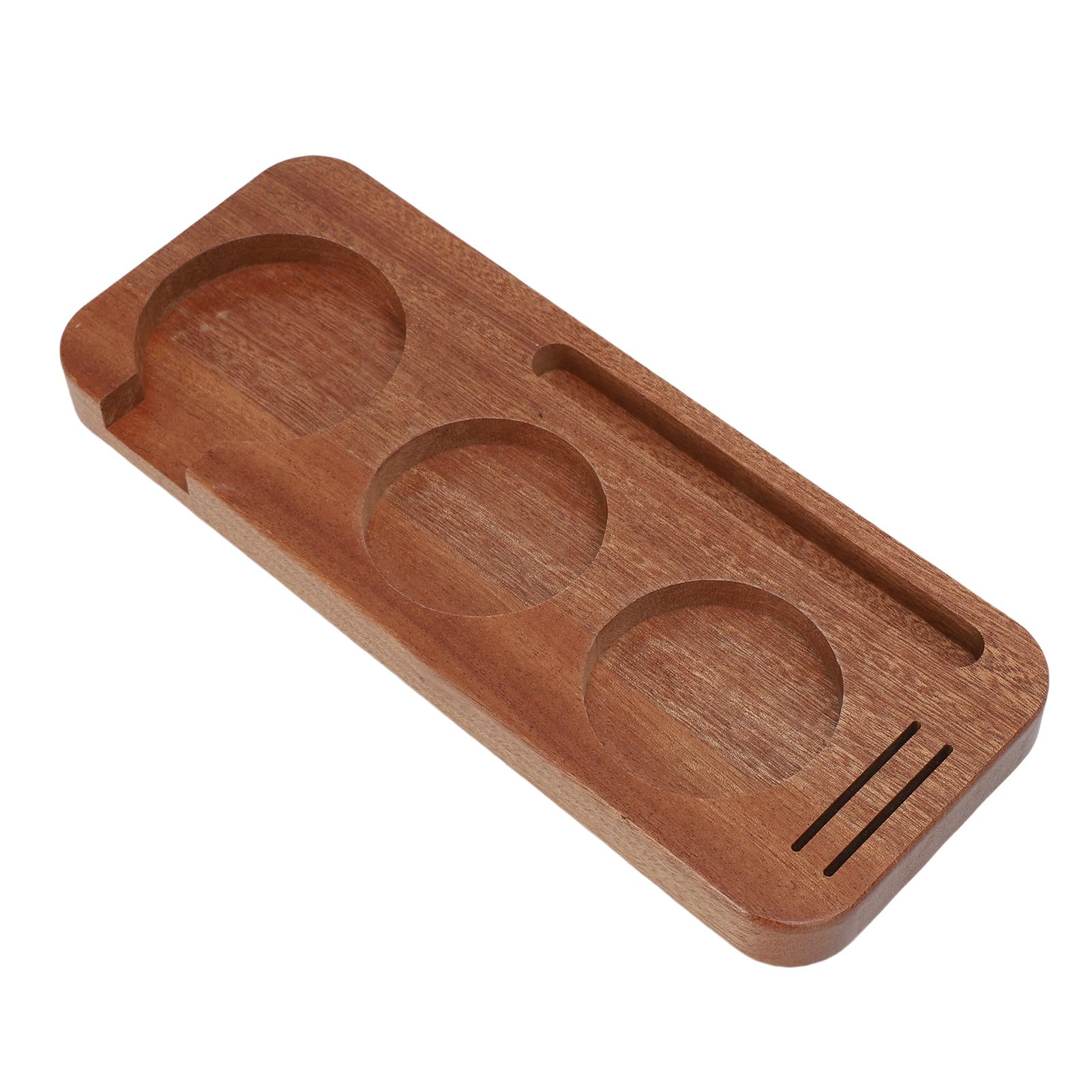 Sorandy Walnut Coffee Tamping Station, 51mm Tamper Holder for Espresso Machine Accessories, Wooden Portafilter Stand for Kitchen Countertops, Home, Restaurants, Cafes