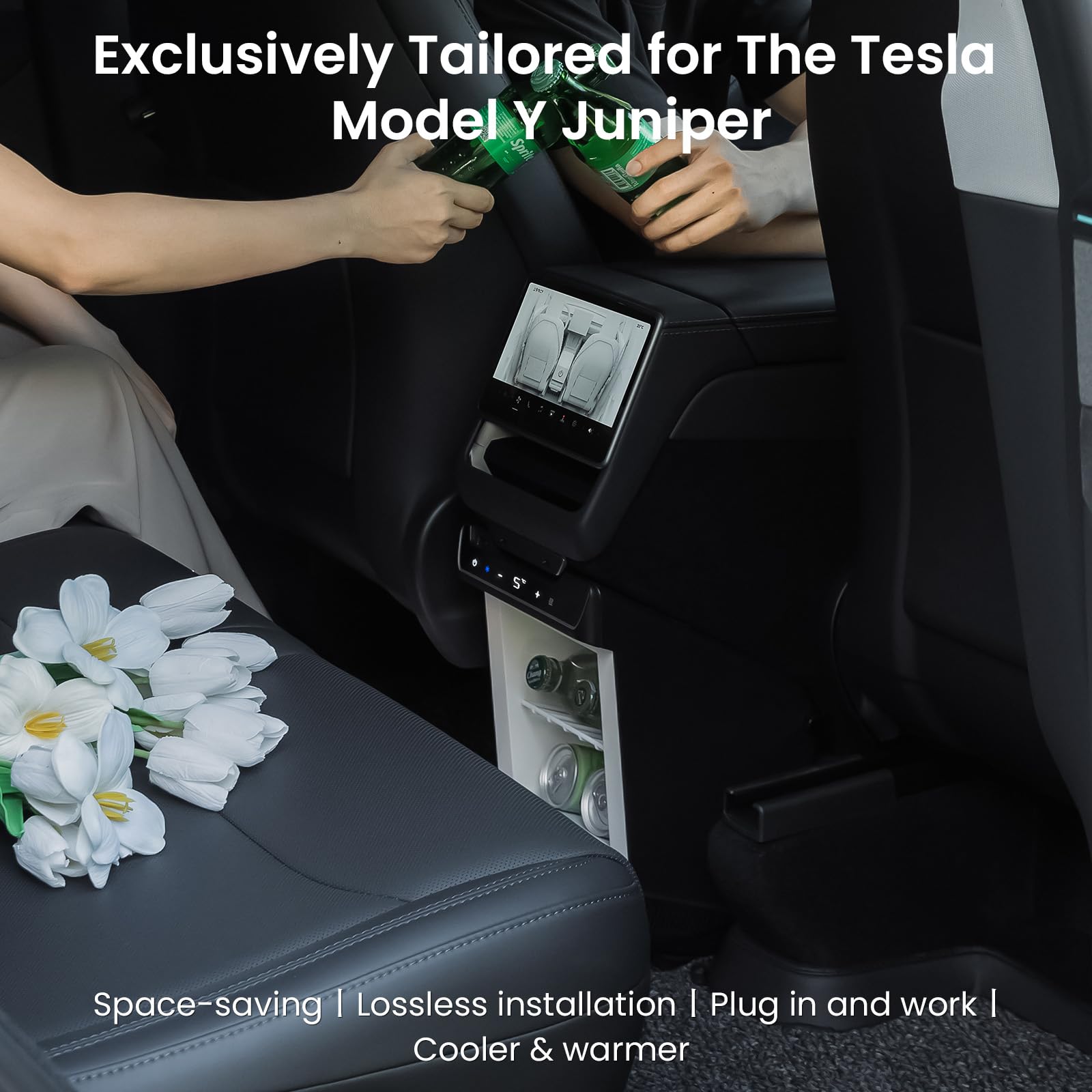 Amazon.co.jp: WinTang 車用冷蔵庫 Tesla Model Y Juniper用 リア